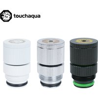Bitspower Touchaqua Universal G1/4" Water Drain Fittings ,Computer Case Water Cooling Build Valve ,White,Black ,Silver,BPTA-EFW