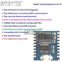 DY-SV17F Audio Module Mini MP3 Player IO Trigger USB Download Flash Voice Module