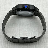 38mm Square Case Set NH36 Santo Case Silver Black Gold Rose Gold Two-Tone Compatible SKX Modification Parts NH35 NH36 Movement