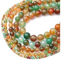 4/6/8/10/12mm Natural Stone Beads Peacock Agate Round Loose Beads For DIY Necklace Bracelat Accessories Jewelry Making