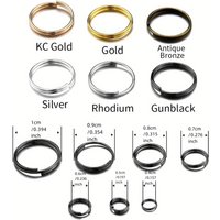 100/200/500PCS Double Jump Rings Gold Silver DIY Jewelry Making Supplies for Crafting