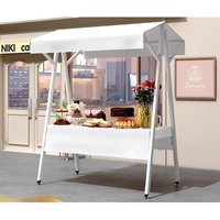 Mobile foldable stall display stand Night market stall custom outdoor shed display stand Iron art promotion float