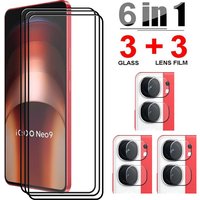 New Upgrade Tempered Glass For VIVO IQOO Neo 9 Screen Protector Anti-Scratch For IQOO Neo 9 Soft Fiber Camera film