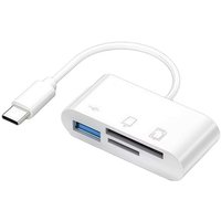 3-in-1 Type-C Adapter TF SD High-Speed Memory Card Reader OTG USB C USB 2.0 Connector for MacBook USB Type Adapter