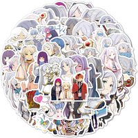 60pcs Waterproof Cartoon Frieren Anime Stickers for Skateboard Laptop Phone Cute Himmel Frieren Decals beyond Journeys End