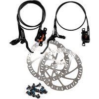 AliExpress chooee Zoom HB771 Bike Hydraulic Disc Brake Set Front 800mm Rear 1400mm Hose, Double Piston Disc Brakes for Mountain Bike MTB