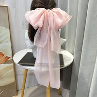 NEW High-end Atmosphere Ribbon Bowknot Hair Clip Fairy Sweet Princess Spring Hairpin Fashion Matching Headwear Hair Accessories