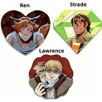 Two Faced YKMET Keychain BTD Ren Strade Lawrence Acrylic Charm Boyfriend To Death Game Merch Bag Pendant