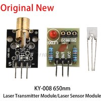 Laser Receiver Sensor Module + KY-008 650nm Laser Transmitter Module For AVR Electrical Equipment Tools