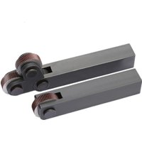 High quality mesh knurling tool holder / straight wheel single wheel linear pitch knurling suit steel lathe embossing wheel mesh