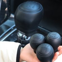 Car Silicone Shift Gear Cover Round Shift Head Cover Anti-slip Car Gear Protective Covers for Manual Gear
