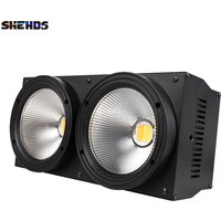 SHEHDS 1pcs LED 2IN1 COB 200W Cool Warm White Lighting 2 Eyes DMX512 for Stage Light Disco Party Christmas Audience Lights