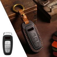 Car Key Case Cover for Audi A3 A4 B9 A6 C8 A7 S7 4K A8 D5 S8 Q7 Q8 SQ8 E-tron 2018 2019 2020 2021 Accessories