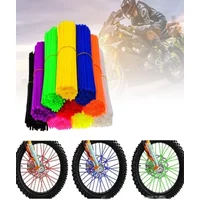 AliExpress NONE 72PCS 11 Colors Universal Dirt Bike Spoke Covers Motorcycle Wheel Rim Spoke Wrap Kit Skins Protector Cover for Motocross Bicycle