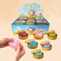 Sequin Colorful Dumpling Squishies Pressure Stress Balls Reusable High Rebound Decompression Toy Decoration Friend Birthday Gift