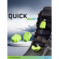 Quick Lock Shoelace Buckle Set, No-Tie Elastic Lazy Laces, Gear-Locking Shoelaces for Hiking, Running & Outdoor Sports Shoes