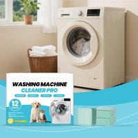 Washing Machine Descaler Cleaner Tablets, 12Pcs Pet Hair Remover Stain Cleanser, Household Cleaning Supply for Pet Lovers