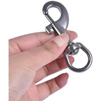 65mm,70mm,80mm,90mm,100mm,120mm Double Ended Diving Hook Stainless Steel Eye Bolt Snap Hook Quick Draw Link Carabiner