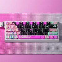 1 Set Kitagawa Marin Theme Keycap PBT Dye Subbed + PC Misty Translucent Key Caps For 60 61 65 67 68 Layouts Cherry Profile