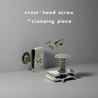 10/20set Mixed Car Metal Screw Tapping Fastener Clip U-Type Clip with Screw Anti-rust Protection Clip Screw Buckle Iron Sheet