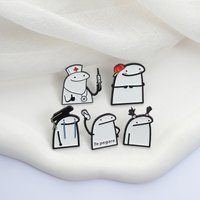 Cute Cartoon Enamel Pins Quirky Line Character Metal Brooches Fashion Lapel Badge Backpack Clothes Jewelry Gift for Friends