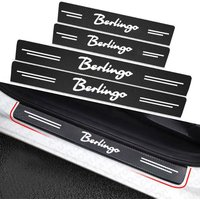 Car Door Protector Plate Stickers Sill Carbon Fiber Rear Bumper Guard Waterproof For Citroen Berlingo Auto Accessories