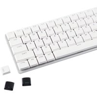 YMDK 127 Keys White Black Ultra-slim Low Profile Dye-Sub Backlit Shine Through Keycaps for Nuphy Keychron MX Keyboard