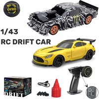 Upgraded Gyro 1/43 RC Drift Car RTR 4WD High Speed Racing Vehicle 2.4G Mini Remote Control Drift Race Model Toy for Kids Gifts
