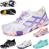 Kids Five Fingers Barefoot Water Shoes, Colorful Light Aqua Shoes New Style for Summer Beach River Swimming Seaside