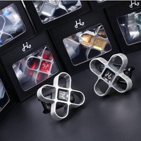 AliExpress HH Innovation For Brompton Folding Bike Titanium Alloy C buckle Rotating handle DT Two Color Series