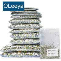 Großhandel in großen Mengen SS3-SS50 Kristall AB Glas Nicht Hotfix Strass Glitzer Glas Flatback Nagel Strasssteine für Kleidung Dekoration