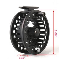 Fly Fishing Reel Die Casting Aluminum Alloy Spool Equipment for Saltwater Heavy Fish Species