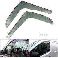 For Renault Trafic III MK3 2014-2024 Tint Tea Translucent Wind Rain Sun Guard Deflectors L Shape