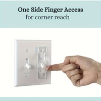 2 Pieces of Light Control Switch Protective Covers with Screws, Transparent, Light Control Switch Protective Cover, Toggle Switch Cover, Light Control Switch Shield, Light Control Switch Lock, Switch