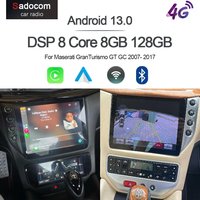 IPS 1280*720 Carplay 10,4' Android 13.0 8GB+256GB Autoradio GPS WIFI für Maserati GranTurismo GT GC 2007-2017