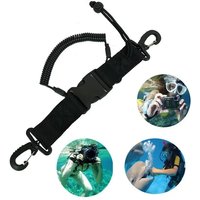 1Pcs Climbing Gear Diving Lanyard Bobbin Rope Nylon Buckle Clip Climbing Carabiner Underwater Diving Camera Safety Anti Lost