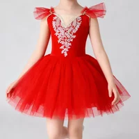 Girls Dresses Party Outfit Summer Dance Costumes Ballet Dress Tutu Vestidos Girl Ballet Leotards Kids Clothes Children's Day