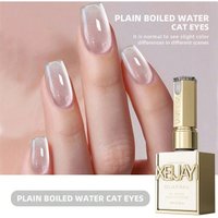 Hot Selling Boiled Water Cat's Eye Nail Polish Gel Ice Transparent Flashing Small Light Bulb Crystal Cat's Eye Gel Nail