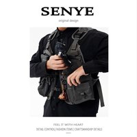 Camping multifunctional vest with multiple pockets, solid color cardigan, fishing suit, unisex outdoor camisole
