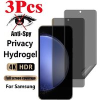 3PCS Privacy Hydrogel Film For Samsung Galaxy S22 S21 S20 S10 S9 S8 Note 20 10 9 8 Plus Anti Spy Screen Protector