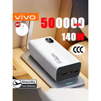VIVO 500000mAh 140W Power Bank Super Fast Charging Powerbank Portable External Battery Charger For Xiaomi iPhone
