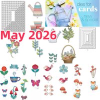2026 New Scalloped Flower Pots Wild Leaves Metal Cutting Dies for DIY Making Card Scrapbook Embossed Craft Template Decoration