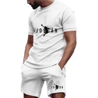 Men's casual short-sleeved T-shirt set, summer sportswear set