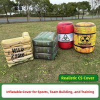 Inflatable Obstacle Outdoor Field Fun Team Building Shooting Military Exercise Defense Attack Shelter Inflatable Wall Realist...