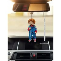 2D Flat Fun Halloween Jungle Acrylic Keychain – 2D Design for Bag & Car Rearview Mirror Decoration