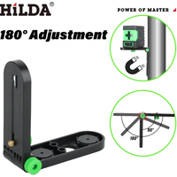 HILDA Mini Laser Level Wall Bracket Adjustable 180° For 1/4" Thread Laser Levels Support Wall Mounted Holder Strong Magnet