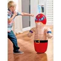 Inflatable Tumbler Toy Thick PVC Punching Bag for Kids Bounce Back Boxing Toy Stress Relief Indoor Outdoor Toy Gifts