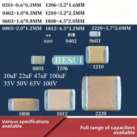MLCC SMD Ceramic Chip-Type Capacitor 10uF 22uF 47uF 100uF 35V 50V 63V 100V SIZE- 2220 1812 1210 1206 0805 0603