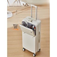 Durable Multi-Functional Luggage Carry-On Suitcase with Front Opening Cover Travel Password Lock Convenient for Men image 4
