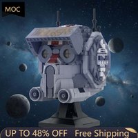 1044 PCS Knight Helmet Build Tech Helmet MOC Customize Modular Building Block Educational Technology DIY Boys Assembly Toy Gift
